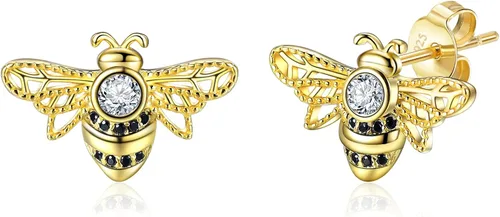 POPKIMI Pendientes de plata de ley con ópalo con diseño de animales de lobonarwhalranaabejamariposatortuga marina para mujeres y niñas, regalos de