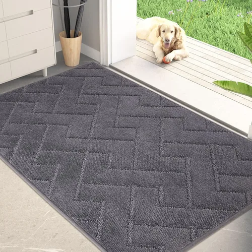 Miniatura 17 de PURRUGS Alfombra de fácil cuidado de 6 x 9 pies, antideslizante, lavable a máquina, tapete para puerta de perro, resistente a las manchas