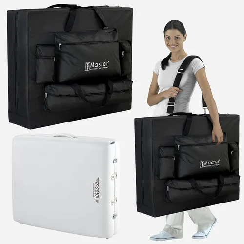 Miniatura 9 de Master Massage Montclair - Mesa de masaje portátil, cama profesional de fisioterapia de belleza, cama facial plegable, extra ancha, paquete de Negro