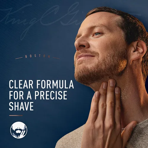 Miniatura 4 de King C. Gillette Gel de afeitado transparente para hombre con té blanco y aceite de argán, 5 onzas (paquete de 2)