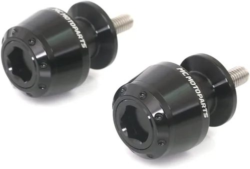 Miniatura 5 de MC MOTOPARTS ATOM - Carretes de basculante CNC verdes de 0.394 in compatibles con Vulcan 650 S 15-19 2020 Ninja 300R 250R ZX-10R 04-10