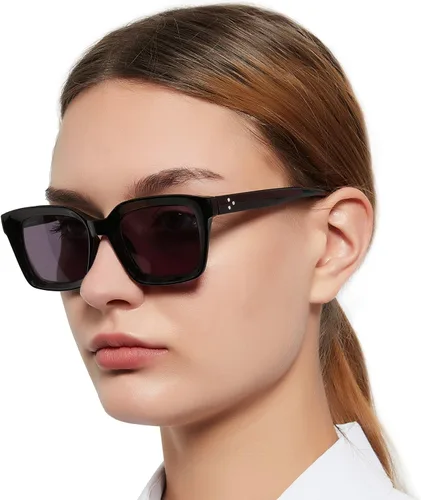 MARE AZZURO Gafas de Lectura para Mujeres con Protección UV Lentes de Sol 50 75 100 125 150 175 200 225 250 275 300 325 350 375 400 (Negro, 1.50)