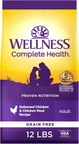 Miniatura 15 de Wellness Complete Health - Alimento seco para perros, sin granos, natural, receta de cordero, (bolsa de 24 libras)