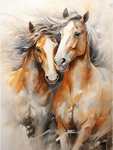 Miniatura 8 de Stalente Kits de pintura de diamantes para adultos, caballos 5D, kit de arte de diamantes para principiantes, pintura de diamante redonda