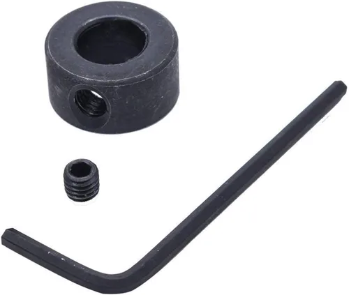 Miniatura 9 de Broca de repuesto con vástago hexagonal de 1/4 de pulgada con cuello de tope de profundidad para sistema de plantilla de agujero de bolsillo manual