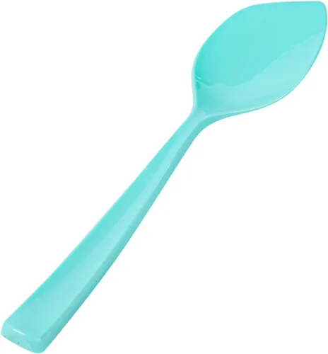 Miniatura 17 de Restaurantware Cucharas de postre de 4.5 x 1 pulgada, 500 cucharas de degustación desechables, asas resistentes, cucharas de plástico amarillo bebé