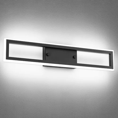 Miniatura 7 de Luces de tocador de níquel cepillado para baño, luces LED regulables para baño, luz de tocador moderna de 24 pulgadas, 6000 K