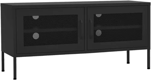 vidaXL Soporte de TV, soporte de TV para sala de estar, aparador para dormitorio con almacenamiento, centro de entretenimiento, unidad multimedia,