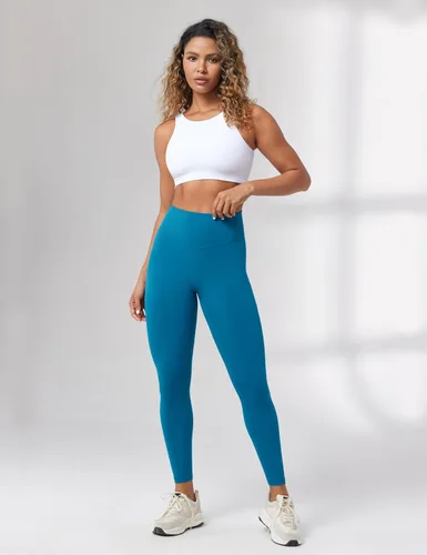 Miniatura 3 de Leggings de entrenamiento de cintura alta sin costura frontal para mujer, pantalones de yoga suaves para gimnasio, mallas atléticas - 25 pulgadas
