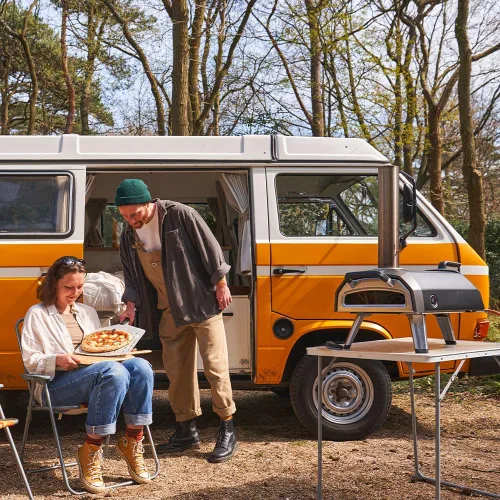 Miniatura 9 de Ooni Karu 2 Horno de Pizza al Aire Libre Multi-Combustible - Horno de Pizza al Aire Libre de Madera y Gas con Piedra para Pizza y Termómetro