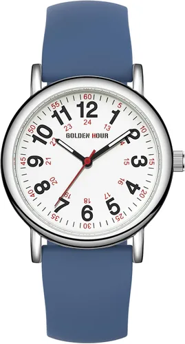 Miniatura 2 de GOLDEN HOUR Reloj de enfermera impermeable para profesionales médicos estudiantes mujeres y hombres varios colores esfera luminouse de fácil lectura