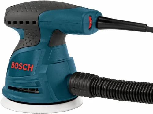 Miniatura 10 de BOSCH ROS20VSC lijadora palmar 2.5 Amp 5 pulgadas con cable, lijadora orbital aleatoria de velocidad variable, kit pulidor con colector de polvo