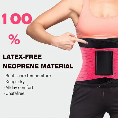Miniatura 7 de VENUZOR Cinturón de entrenamiento de cintura para mujer – Faja reductora de cintura – Cinturón adelgazante – Cinturón deportivo (grado UP)