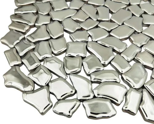 Miniatura 27 de Azulejos de mosaico de cerámica irregulares de 0.78 a 1.57 pulgadas, piezas de mosaico de 1.1 libras, piedras para decoración del hogar, platos