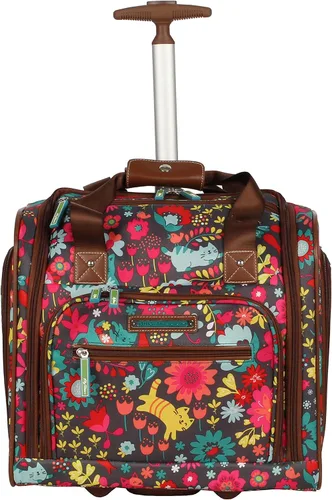 Miniatura 3 de Lily Bloom Designer - Maleta de viaje de 15 pulgadas para viajes cortos fin de semana negocios equipaje ligero maleta de 2 ruedas giratorias bajo