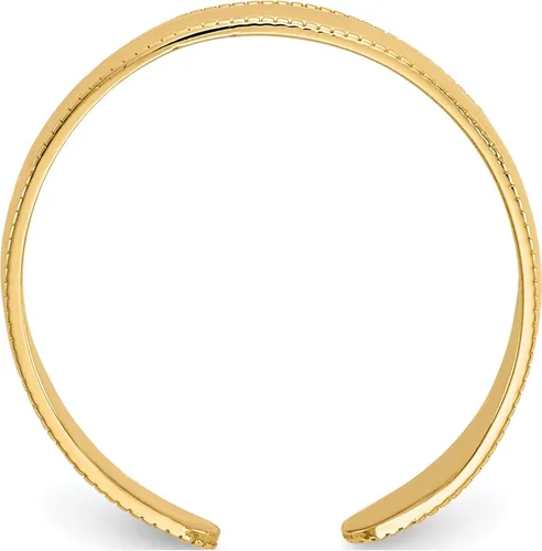 Miniatura 2 de Anillo de dedo ajustable de grano de molino de oro amarillo de 14 quilates - Jewelry By Sweet Pea, Metal