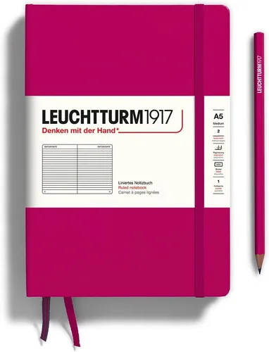 Miniatura 101 de LEUCHTTURM1917 - Cuaderno de tapa dura mediano A5 con 251 páginas numeradas para escritura y diario (verde menta, con puntos)