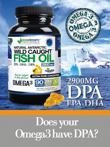 Miniatura 2 de (Paquete de 3 Omega 3 capturados en la naturaleza 2,900 miligramos. Ahora con aún más DPA-EPA-DHA