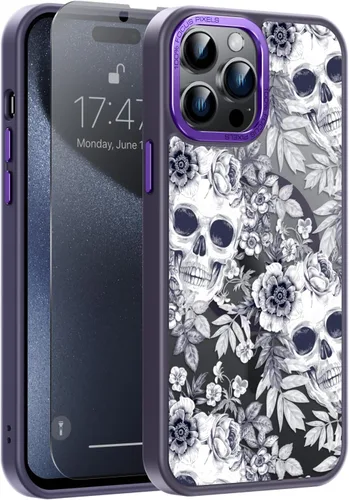 Miniatura 132 de Goodon Funda para iPhone 17 Pro con protector de pantalla de privacidad, compatible con Magsafe, a prueba de golpes, translúcida mate, bonita funda