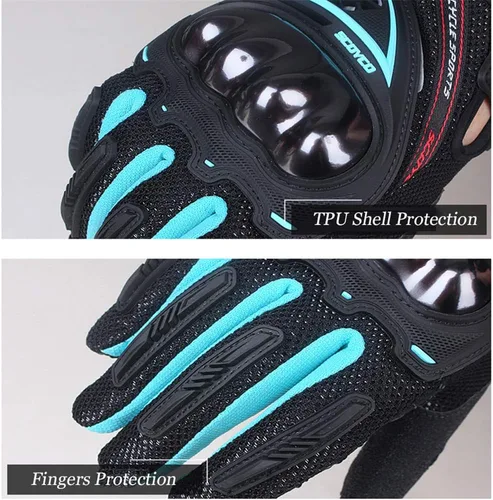Miniatura 6 de Scoyco - Guantes de motocicleta para mujer con pantalla táctil, acolchados, transpirables, antideslizantes para MBX/MTB/ATV, guantes