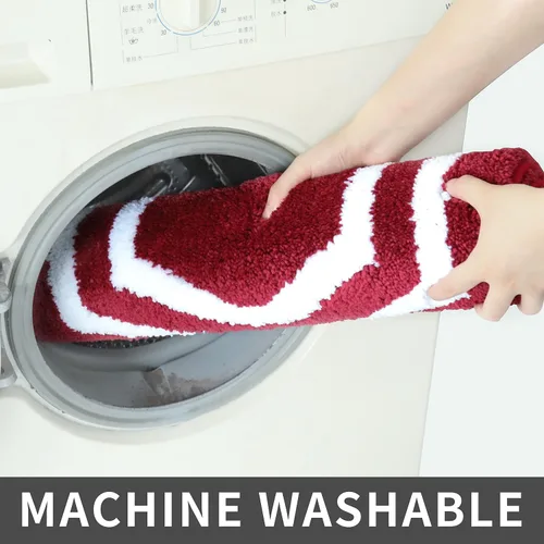 Miniatura 7 de COSY HOMEER Juego de toallas de baño extragruesas, antideslizantes, felpa suave, 100% poliéster fuerte, absorbente de agua para sala de estar, baño
