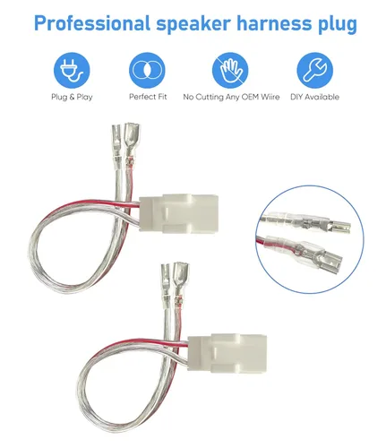 Miniatura 3 de Reemplazo del conector del arnés de cableado del altavoz de la puerta delantera y trasera del automóvil para Jeep Wrangler JK 2002-2020, Chrysler