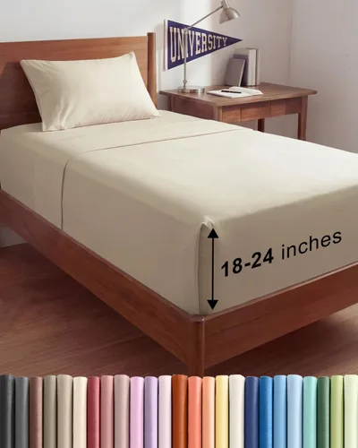 Miniatura 146 de Sábanas King divididas con bolsillos extra profundos, sábanas transpirables y refrescantes de 5 piezas, sábanas de lujo para hotel, suaves, sin 22