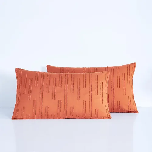 Miniatura 7 de Ikawaapurry Juego de edredón de tamaño Queen de color naranja quemado salvia, para cama Queen, estilo rústico, bohemio, esponjoso, ligero
