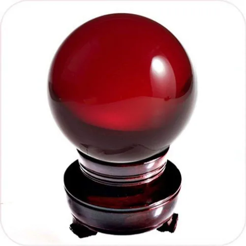 Miniatura 9 de Amlong Crystal Esfera de adivinación de meditación Feng Shui, bola de cristal, bola decorativa con soporte de madera y caja de regalo, morado, 3.1