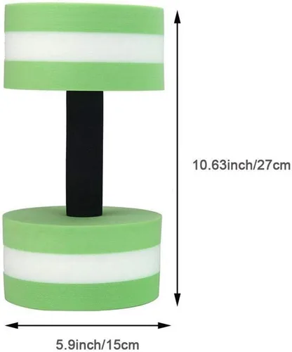 Miniatura 4 de Water Dumbbells - Set of 2 Aquatic Exercise Dumbell, Aqua Dumbbells for Water Aerobics, EVA Foam Dumbbells Pool Resistance Water Fitness Equipment