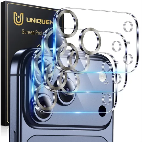 Miniatura 39 de UniqueMe para Paquete de 3 Protectores de Lente de Cámara para iPhone 15 Pro/iPhone 15 Pro Max, [Protección contra Caídas] [Compatible con Fundas]