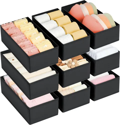 Miniatura 22 de DIMJ Organizador de cajones de ropa, organizador de ropa interior, organizadores de armario y caja de almacenamiento, divisores de cajones para ropa