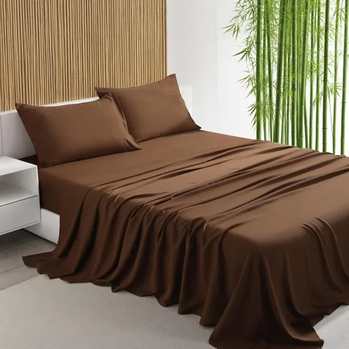 Miniatura 8 de Juego de sábanas de 3 piezas, sábanas para cama de tamaño individual, rayón derivado del bambú, ropa de cama refrescante y transpirable