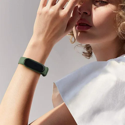Miniatura 6 de Wanme Bandas para Amazfit Band 5 correas de repuesto para mujeres y hombres, paquete de 2 correas deportivas de silicona compatibles con Amazfit