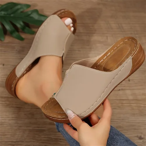 Miniatura 4 de Orthotic Sandals For Women With Arch Support Dressy Casual Summer Orthopedic Slippers Flat Heel Beach Flip Flops Khaki