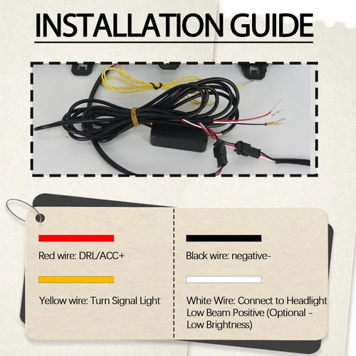 Miniatura 6 de 2 piezas de luces LED de parrilla, barra LED frontal secuencial, luces LED de circulación diurna compatibles con Toyota RAV4 2019-2023, señal