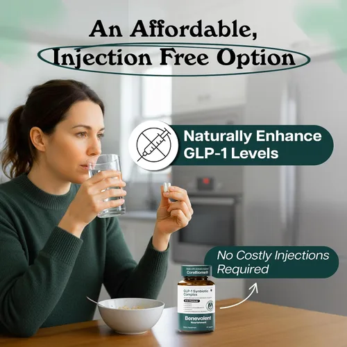 Miniatura 9 de Benevolent Glp-1 Support Simbiótico 5 en 1 con Akkermansia, MetSyn®, Chromax® y berberina liposomal Suplemento natural de probióticos GLP 1