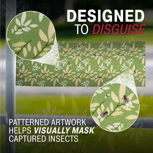 Miniatura 2 de Catchmaster Trampas decorativas para moscas de ventana, paquete de 12, tiras de mosquitos y moscas de la fruta para interiores, atrapa insectos