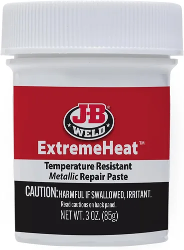 Miniatura 2 de J-B Weld 37901 ExtremeHeat - Pasta metálica resistente a altas temperaturas, 3 oz