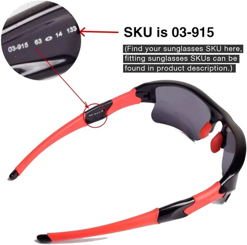 Miniatura 4 de Walleva Replacement Lenses For Oakley Flak Jacket XLJ Sunglasses - Multiple Options Available