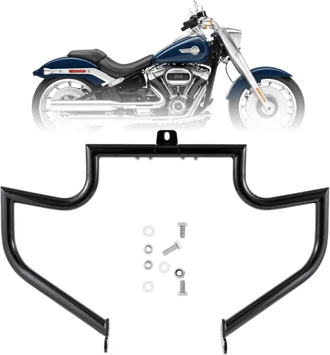 Miniatura 11 de Kinglemc, protector para motor, barra de choque Highway Freeway para Harley Davidson Softail FL Deluxe Fat Boy Slim Heritage Springer Classic Cross