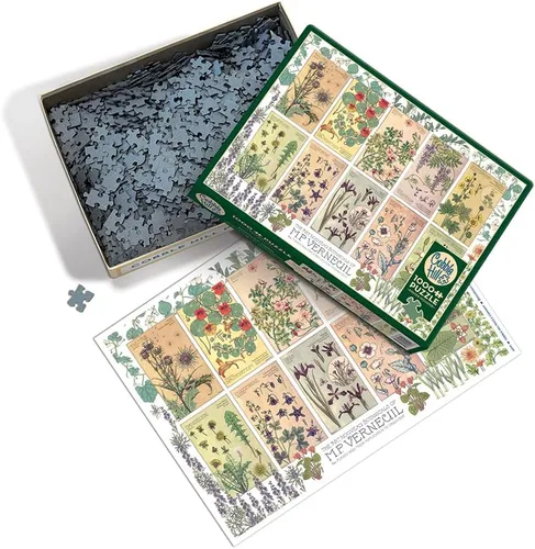 Miniatura 2 de Cobble Hill - Rompecabezas de 1000 piezas – Botanicals by Verneuil – Póster de muestra incluido