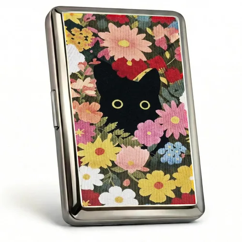 Miniatura 11 de Cartera de metal con diseño Art Deco de estilo vintage versátil para tarjetas y dinero en efectivo, con capacidad para tarjetas de crédito, tarjetas