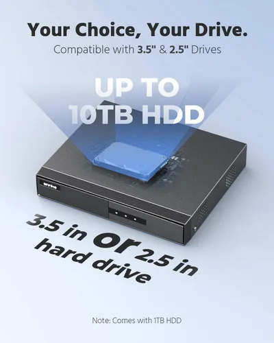 Miniatura 6 de ANNKE DVR de 8 canales para cámara de seguridad, 3K Lite híbrido 5 en 1 CCTV grabadora de video digital, compatible con cámaras analógicas