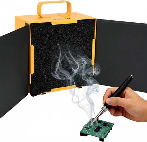 Miniatura 11 de KOTTO Absorbedor Eliminador de Humo de Soldadura Extractor de Humos Absorbedor de Prevención de Humo Ventilador de Trabajo DIY para Estación