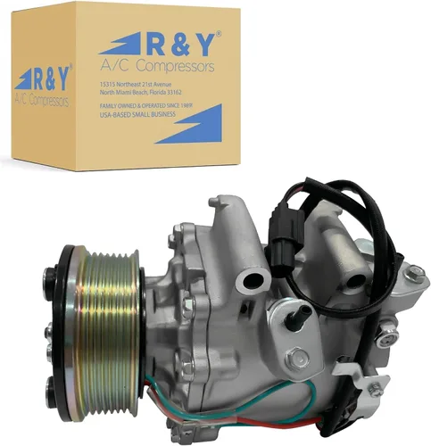 RYC nuevo compresor de aire acondicionado automotriz y embrague de A/C IH555 (se adapta a Honda Civic 1.8L 2006, 2007, 2008, 2009, 2010, 2011.
