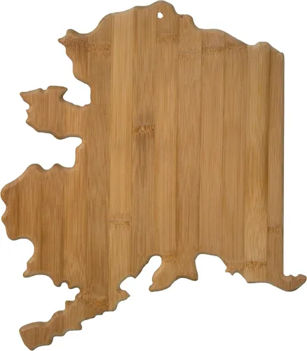 Miniatura 19 de Tabla para cortar y servir modelo Alabama de Totally Bamboo, de bambú 100%, para cocina y entretenimiento, Alabama, Marrón
