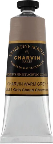 Miniatura 30 de Charvin Pintura acrílica profesional extrafina – verde absenta, tubo de 2.1 fl oz, pigmentos de triple fresado, resistente a la luz, pinturas
