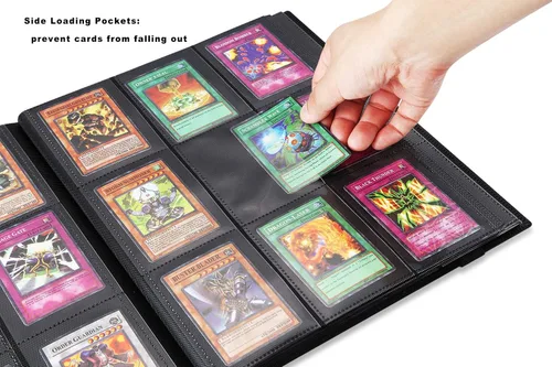 Miniatura 2 de AITIME - Soporte para álbum de tarjetas coleccionables de 360 bolsillos, bolsillos de polipropileno de carga lateral, fundas para tarjetas y cupones