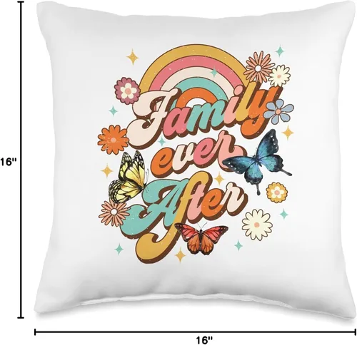 Miniatura 4 de Gotcha Day Foster Family Ever After Get Attached Adoption - Almohada de 16 x 16 pulgadas, multicolor